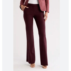 Theory Burgundy Boot Cut Pants